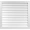 Ekena Millwork Vertical Surface Mount PVC Gable Vnt: Non-Functional, w/2"W x 1-1/2"H, Brickmould Frame, 34"W x 32"H GVPVE34X3202SN - alternate 1